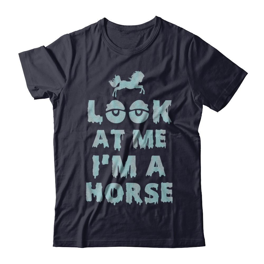 Look At Me I'm A Horse Halloween Costume-T-Shirt & Hoodie-Premium T-Shirt-Midnight Navy