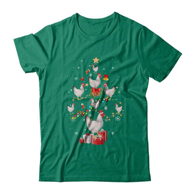 Farmer Chicken Christmas Tree Decor Xmas Gift-T-Shirt & Sweatshirt-Classic T-Shirt-Kelly Green