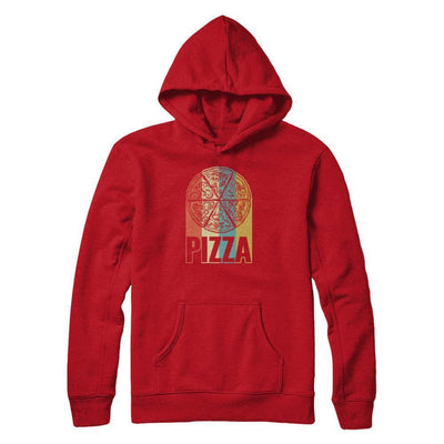 Classic Vintage Retro Style Pizza-T-Shirt & Tank Top-Pullover Hoodie-Red
