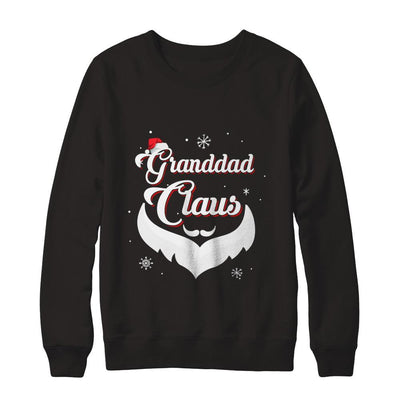 Santa Beard Matching Christmas Pajamas Granddad Claus-T-Shirt & Sweatshirt-Crewneck Sweatshirt-Black