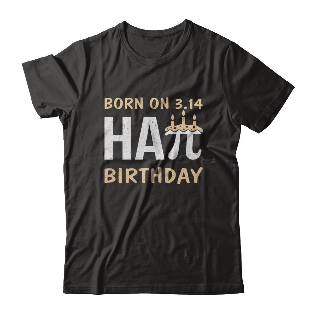 Born On March 14 Happy Pi Day Birthday-T-Shirt & Hoodie-Premium T-Shirt-Black