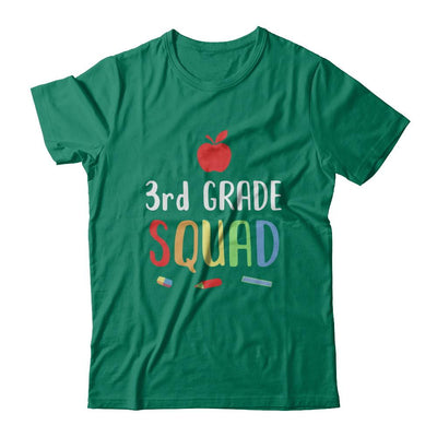 3rd Grade Squad Back To School Teacher Third Grade-T-Shirt & Hoodie-Classic T-Shirt-Kelly Green
