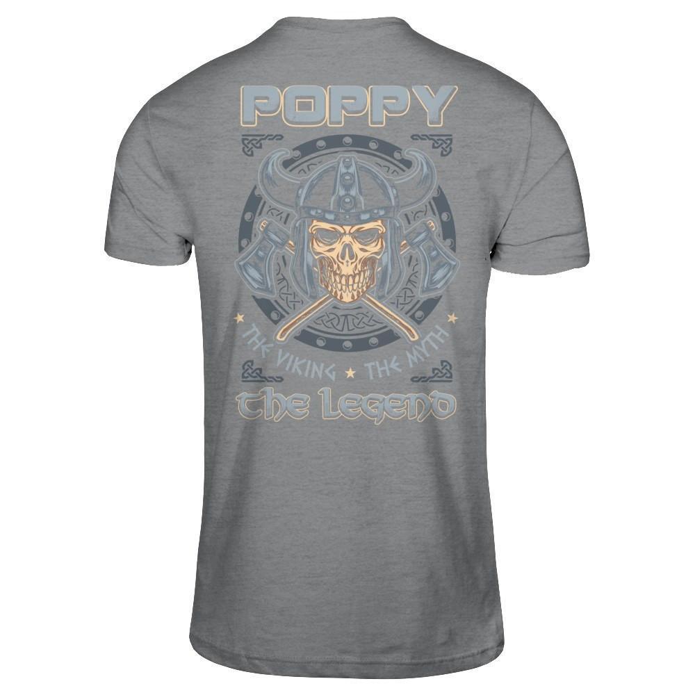 Poppy The Viking The Myth The Legend-T-Shirt & Hoodie-Classic T-Shirt-Sport Grey