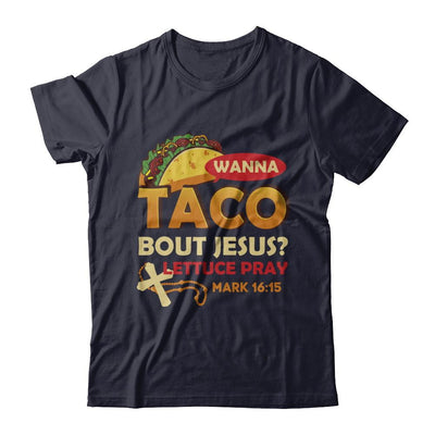Wanna Taco Bout Jesus Christian Tacos-T-Shirt & Hoodie-Premium T-Shirt-Midnight Navy