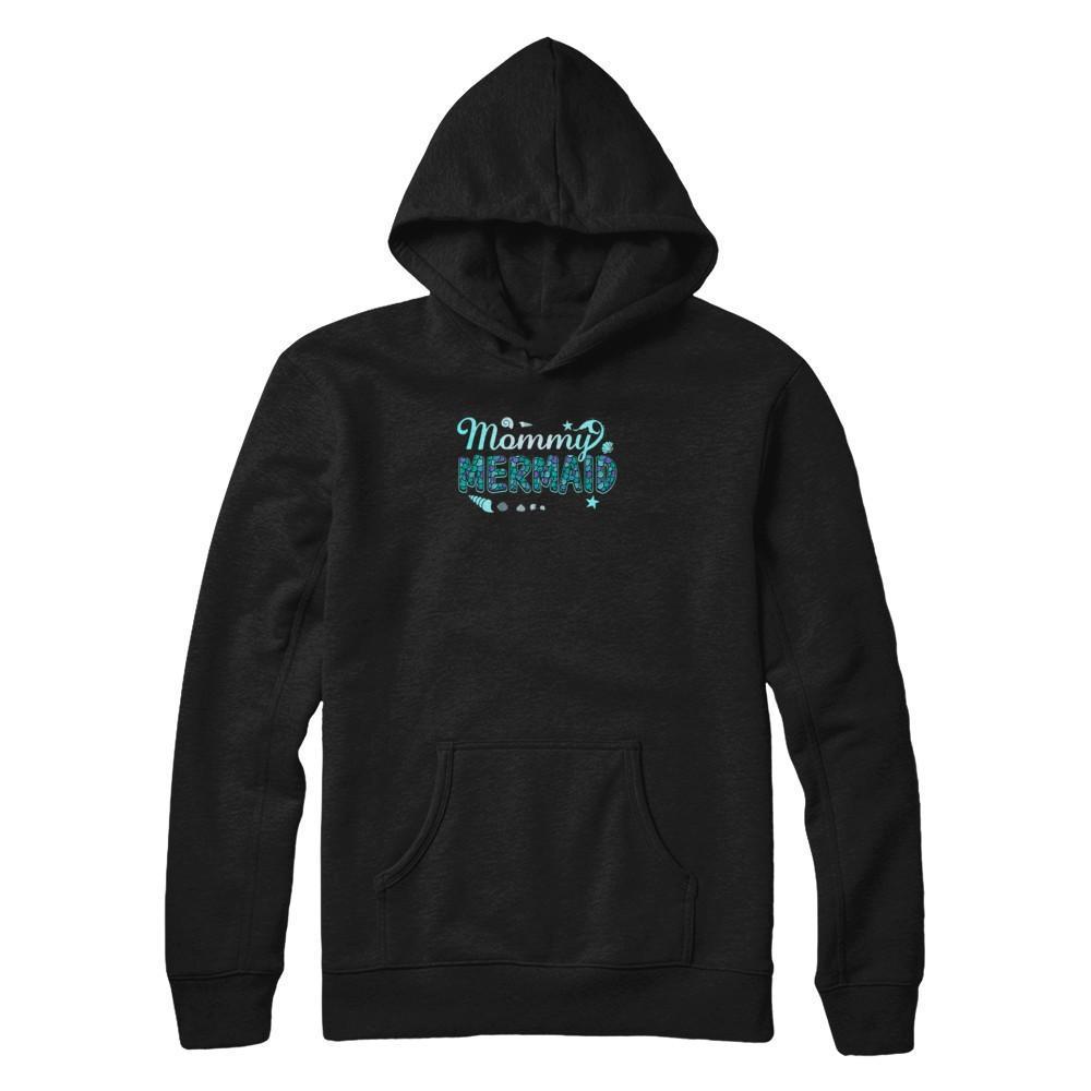 Mommy Mermaid-T-Shirt & Tank Top-Pullover Hoodie-Black