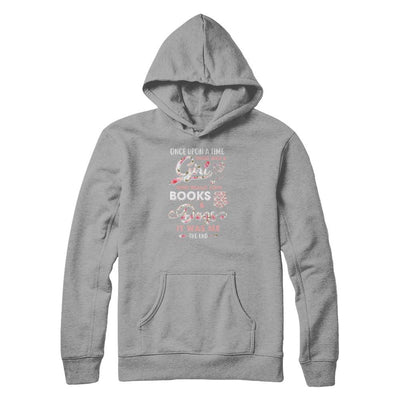There Was A Girl Who Really Loved Books And Dogs-T-Shirt & Tank Top-Pullover Hoodie-Light Steel