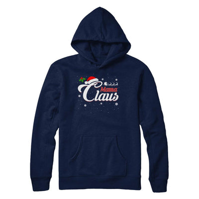 Matching Family Christmas Mama Claus-T-Shirt & Sweatshirt-Pullover Hoodie-Navy