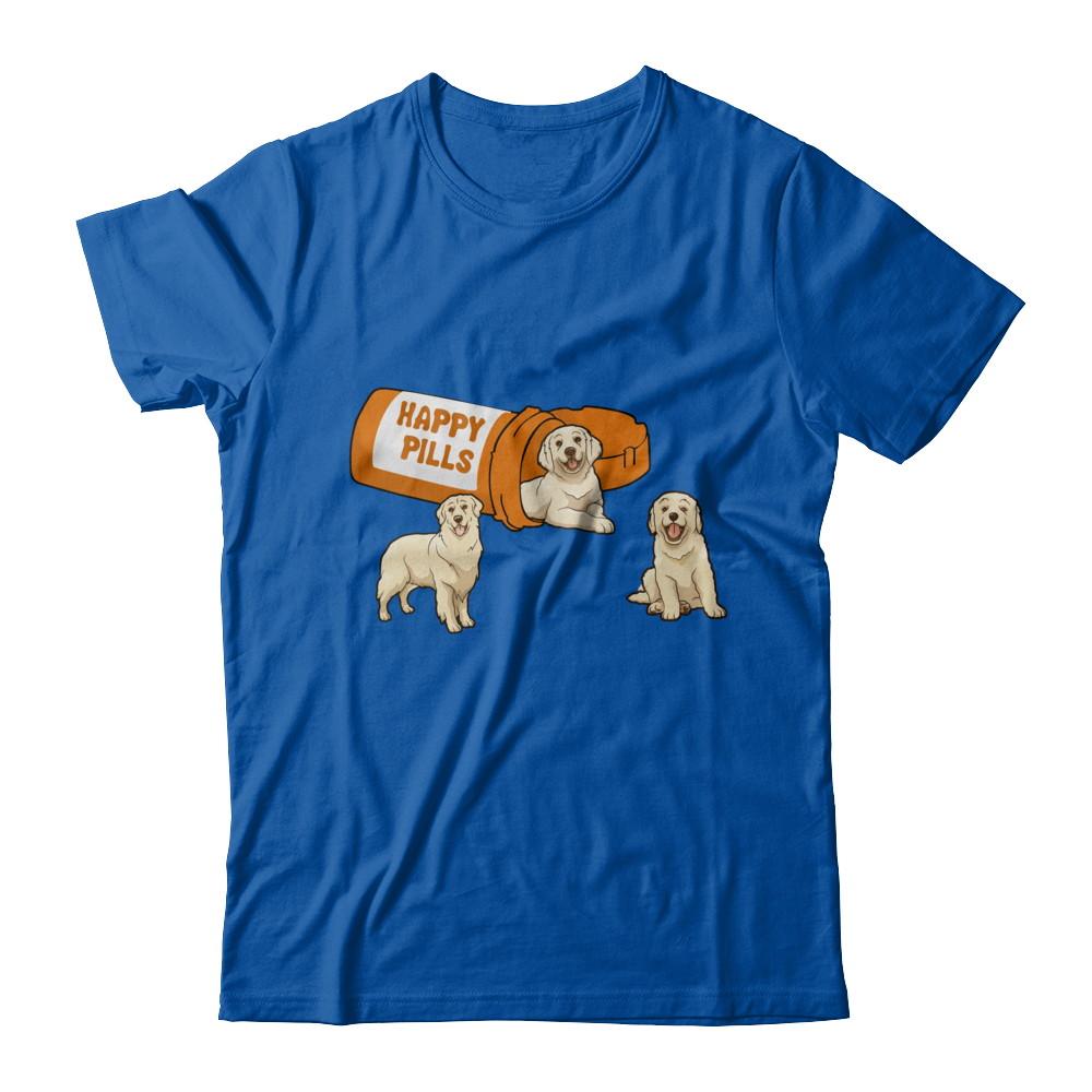 Retrievers Labrador Golden Happy Pills-T-Shirt & Hoodie-Premium T-Shirt-Royal