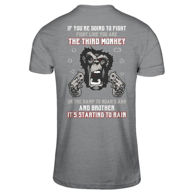 If You're Going To Fight Fight Like You're The Third Monkey-T-Shirt & Hoodie-Classic T-Shirt-Sport Grey