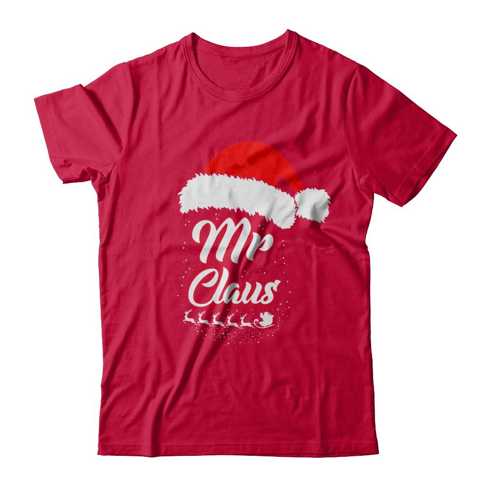 Mr. Claus Santa Matching Family Christmas Gift-T-Shirt & Sweatshirt-Classic T-Shirt-Red