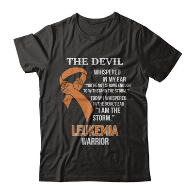 I Am The Storm Support Leukemia Awareness Warrior Gift-T-Shirt & Hoodie-Classic T-Shirt-Black