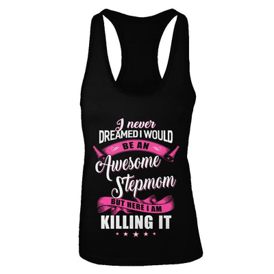 I Would Be An Awesome Stepmom Mothers Day Gifts-T-Shirt & Tank Top-Women's Ideal Racerback Tank-Black