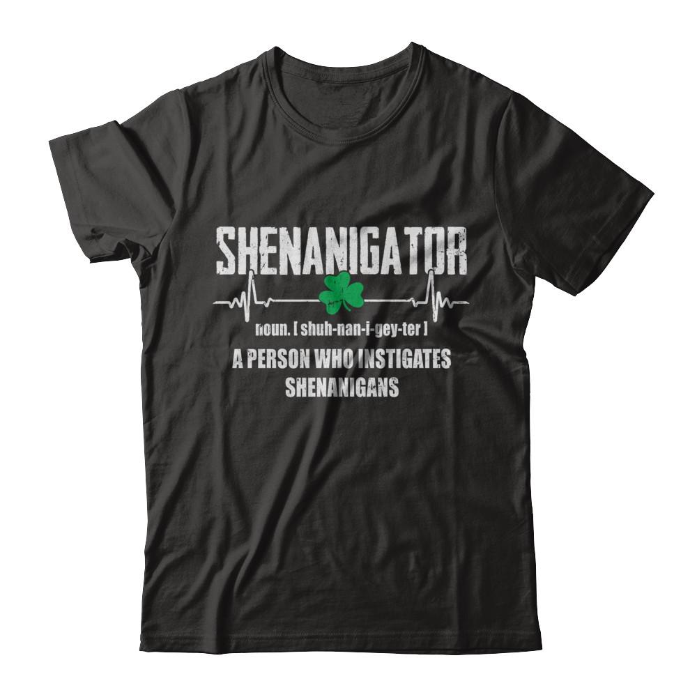 Shenanigator Definition Happy St Patrick's Day-T-Shirt & Hoodie-Premium T-Shirt-Black