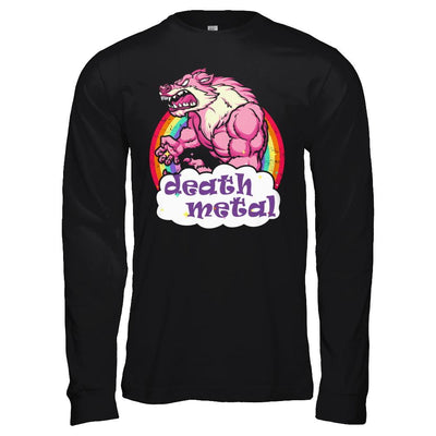 Bear Werewolf Death Metal-T-Shirt & Hoodie-Long Sleeve T-Shirt-Black