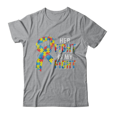 Her Fight Is My Fight Autism Awareness-T-Shirt & Hoodie-Classic T-Shirt-Sport Grey