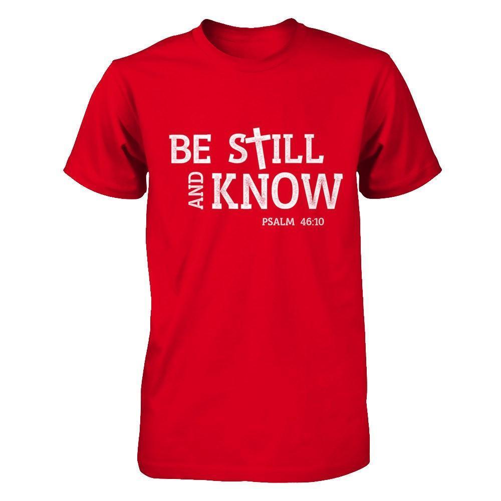 Be Still And Know-T-Shirt & Hoodie-Premium T-Shirt-Red