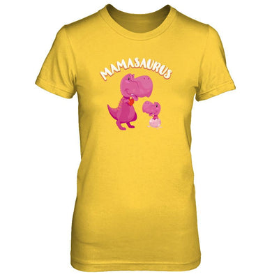 Mama Mamasaurus Rex Cute Dinosaur Mothers Day-T-Shirt & Tank Top-Women's T-Shirt-Daisy