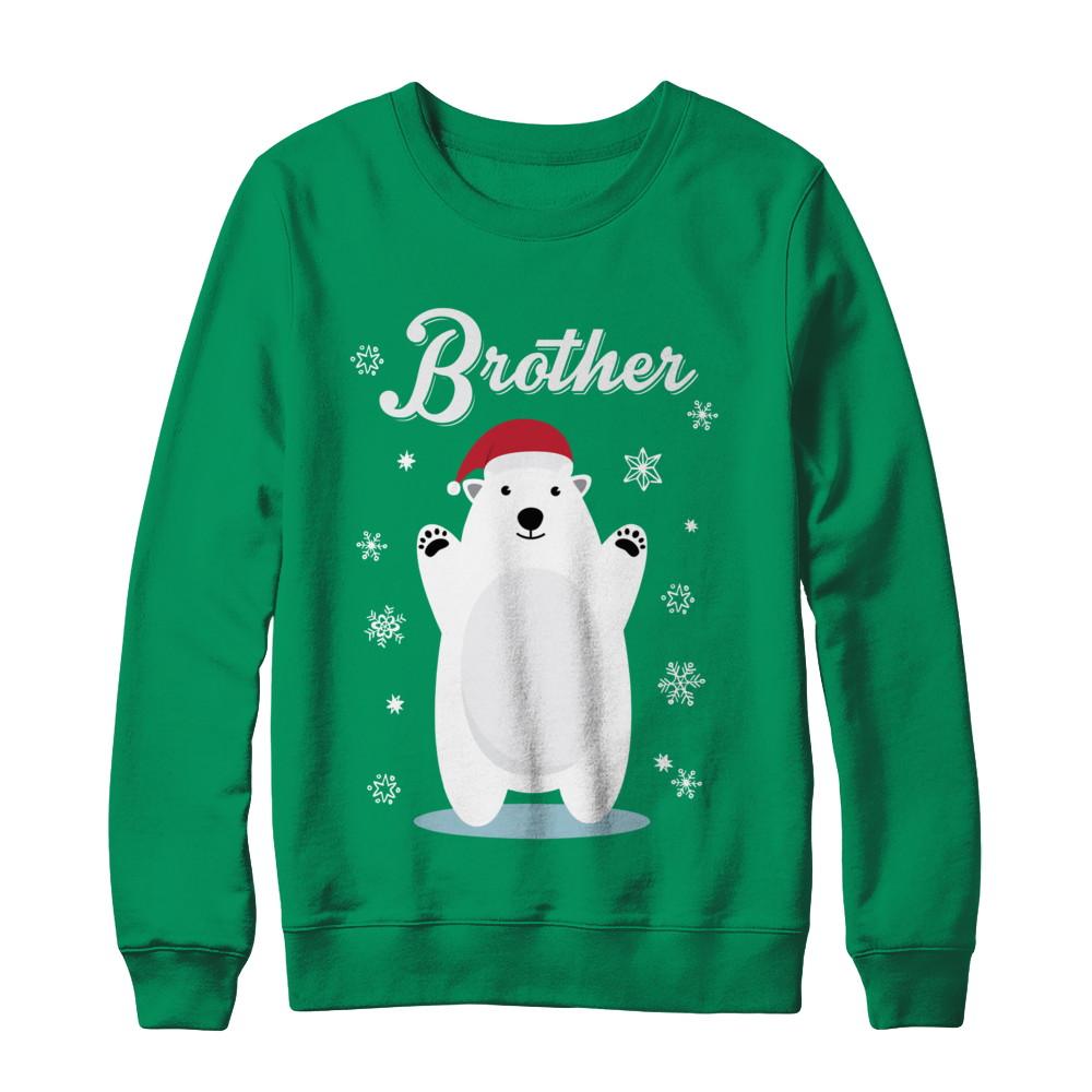Brother Bear Christmas Santa Pajamas-T-Shirt & Sweatshirt-Crewneck Sweatshirt-Irish Green