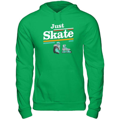 Just Roller Skate-T-Shirt & Hoodie-Pullover Hoodie-Irish Green