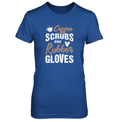Coffee Scrubs And Rubber Gloves-T-Shirt & Tank Top-Women's T-Shirt-Royal