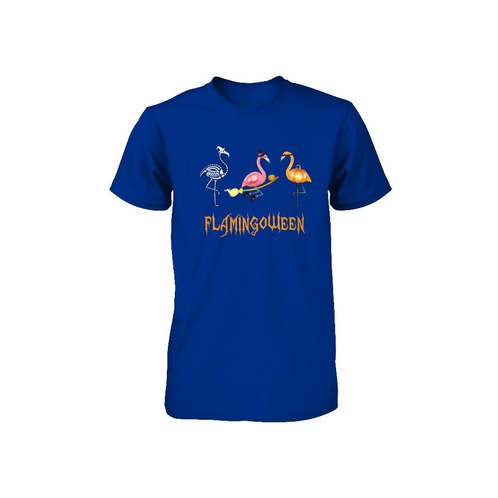Funny Flamingo Halloween Flamingoween Youth-Youth Shirt-