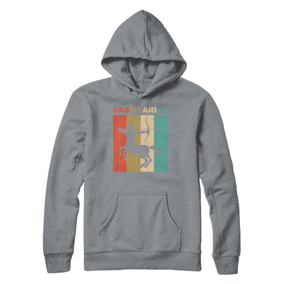 Vintage Sagittarius Zodiac November December Birthday Gift-T-Shirt & Hoodie-Pullover Hoodie-Light Steel
