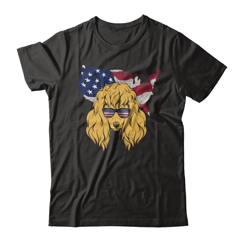 Funny Patriot Poodle Dog 4Th Of July American Flag