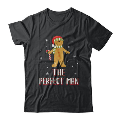 The Perfect Man Gingerbread Funny Pajama Christmas-T-Shirt & Sweatshirt-Classic T-Shirt-Black