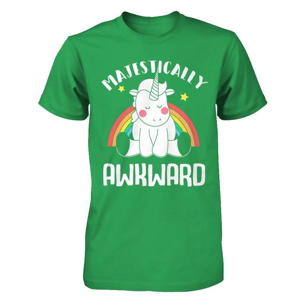 Unicorn Majestically Awkward-T-Shirt & Hoodie-Premium T-Shirt-Kelly Green