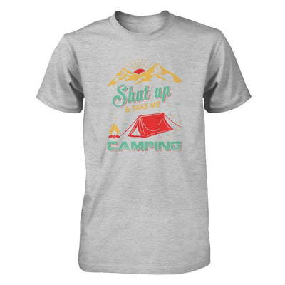 Shut Up And Take Me Camping-T-Shirt & Tank Top-Premium T-Shirt-Heather Gray