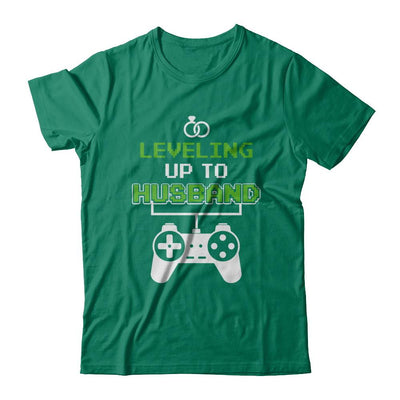 Funny Fiance Leveling Up To Husband For Groom-T-Shirt & Hoodie-Classic T-Shirt-Kelly Green