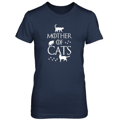 Mother Of Cats For Cat Lovers-T-Shirt & Tank Top-Women's T-Shirt-Navy