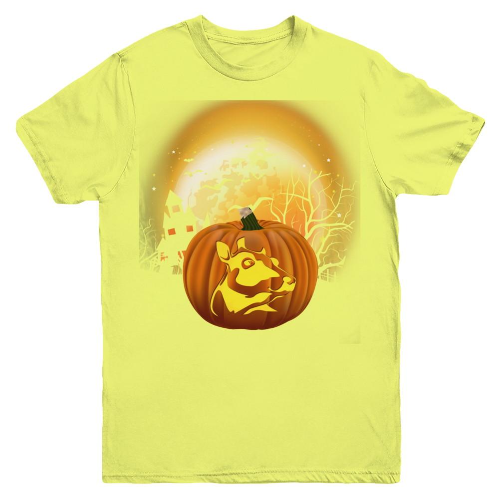 Pumpkin Cow Halloween Human Costume Youth-Youth Shirt-Youth T-Shirt-Daisy