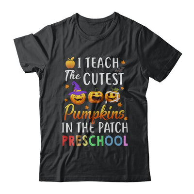 I Teach The Cutest Pumpkins In The Patch Preschool Halloween-T-Shirt & Hoodie-Classic T-Shirt-Black