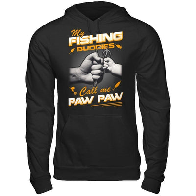 My Fishing Buddies Call Me Paw Paw-T-Shirt & Hoodie-Pullover Hoodie-Black