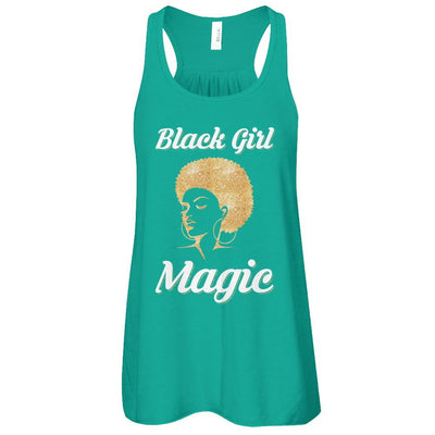 Black Girl Magic-T-Shirt & Tank Top-Women's Flowy Racerback Tank-Kelly