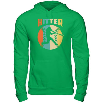 Classic Vintage Retro Style Hitter Baseball-T-Shirt & Hoodie-Pullover Hoodie-Irish Green