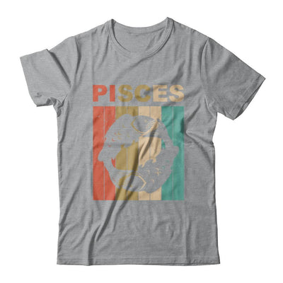 Vintage Pisces Zodiac February March Birthday Gift-T-Shirt & Hoodie-Classic T-Shirt-Sport Grey