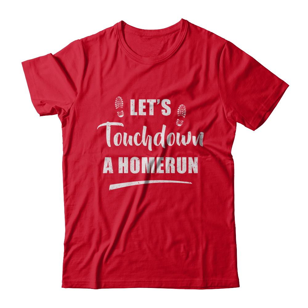 Let's Touchdown Homerun-T-Shirt & Hoodie-Premium T-Shirt-Red
