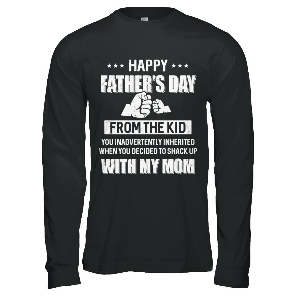 Happy Father's Day From The Kid You Inadvertently Daddy-T-Shirt & Hoodie-Long Sleeve T-Shirt-Black