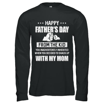 Happy Father's Day From The Kid You Inadvertently Daddy-T-Shirt & Hoodie-Long Sleeve T-Shirt-Black
