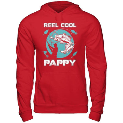 Reel Cool Pappy-T-Shirt & Hoodie-Pullover Hoodie-Red
