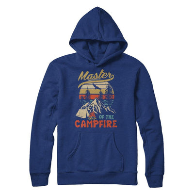 Camping Master Of The Campfire Fathers Mothers Day Gift-T-Shirt & Hoodie-Pullover Hoodie-Deep Royal