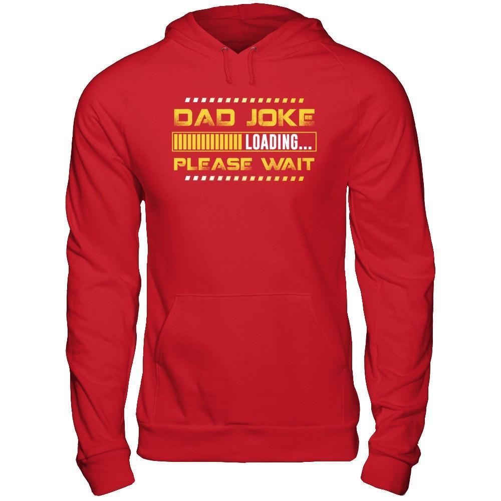 Dad Joke Loading-T-Shirt & Hoodie-Pullover Hoodie-Red