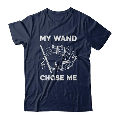 Flute My Wand Chose Me Funny Marching Band-T-Shirt & Hoodie-