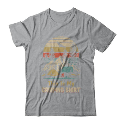 Vintage Papa Grandma Dad Mom This Is My Camping-T-Shirt & Hoodie-Classic T-Shirt-Sport Grey