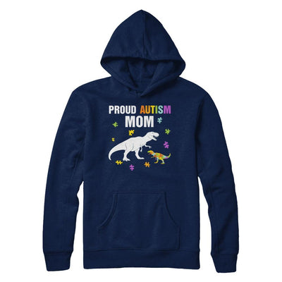 Proud Autism Mom T-Rex Dinosaur Autism Awareness-T-Shirt & Hoodie-