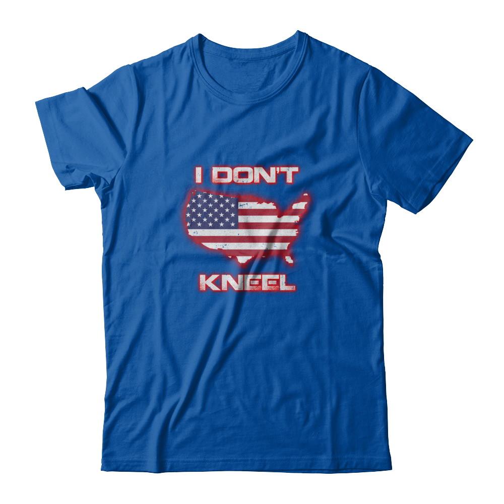 I Don't Kneel Us American Flag-T-Shirt & Tank Top-Premium T-Shirt-Royal
