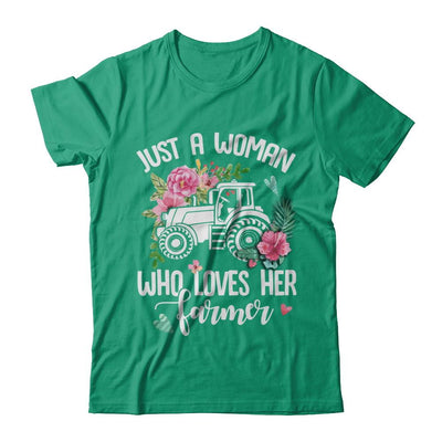 Just A Woman Who Loves Her Farmer-T-Shirt & Hoodie-Classic T-Shirt-Kelly Green