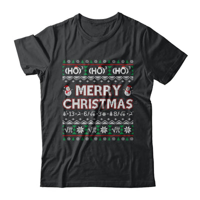 Merry Christmath Funny Math Christmas Ugly Sweaters-T-Shirt & Sweatshirt-Classic T-Shirt-Black